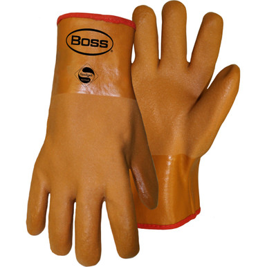 Sandy Grip Dbl Dip PVC Brown - Size L, Brown 1 Pair - Coated Supported Gloves 1SP3610