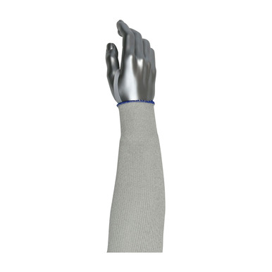 Smart Fit 2 Ply Xrystal/Hppe Sleeve, 18", Elastic Thumb Strap - Size 18", Gray- Sleeves with Xrystal Fiber 20-21DHX18-ET