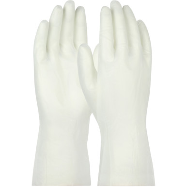 12" Cl 100 CR PolyTuff 10 mil 5PR/BG, 5bg/cs EXTRA LARGE,QRP - Size XL, Clear 1 Case - CE Chemical Gloves 20GXL