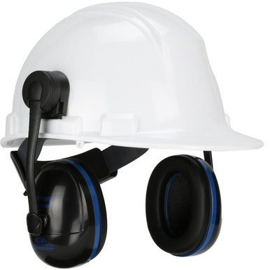 Cap Mounted Ear Muff, 20 Db Nrr, Universal,Blue/Black, Dielectric - Size Os, Black, Ear Muffs, 1 Pair 263-NP112