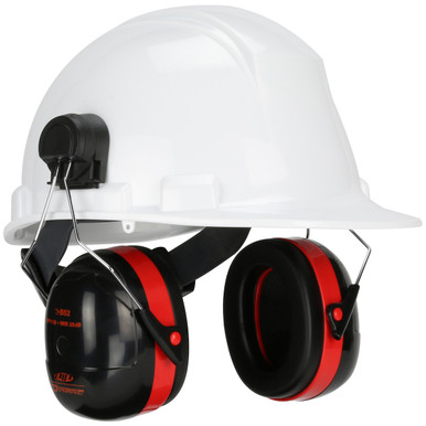 Wire Cap Mounted Ear Muff, 25 Db Nrr, Universal,Blue/Blk. - Size Os, Black, Ear Muffs, 1 Pair 263-NP118