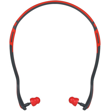 Banded Foam Earplugs,Replacement Pods Incl., 24 Db, Gray/Red With Pip Logo - Size Os, Red, Ear Plugs, 1 Pair 267-HPB410