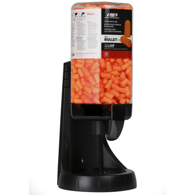 Ear Plug Dispenser, Holds 500 Pair Of Mega Bullet Earplugs - Size Display, Black, Ear Plugs, 1 Unit 267-HPD810-500