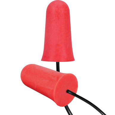 Mega Flare Plus Ear Plugs Corded 33 Db Nrr Red Pu Foam 100/Box - Size Os, Red, Ear Plugs, 1 Box 267-HPF910C