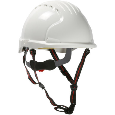 JSP EVO6100 ASCEND, Black, 6-Pt Susp, 4-Pt Chin Strap, Wheel Ratcht, Class E - Size OS, Black- ANSI Type I Helmets 280-EV6151S-CH-11