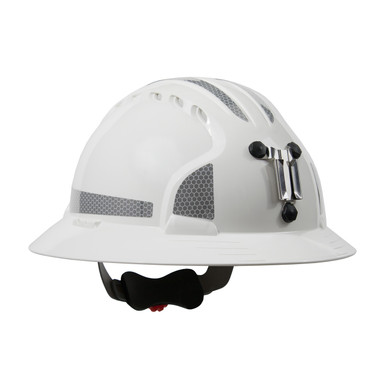 Jsp Evo6161 Full Brim For Mining, Blue W/ Cr2, Lamp Bracket, Class C Mining Hard Hats - OS Gray EA 280-EV6161MCR2-40