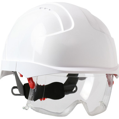Vistalens Non-Vented Abs Shell, Ansi Z89.1 Type I, Class G ANSI Type I Helmets - OS White EA 280-EVLN-01W