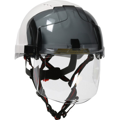 Jsp Evo Vistasheild Ascend,Short Brim,Non-Vented ANSI Type I Helmets - OS White-Smoke EA 280-EVSN-CH-01S