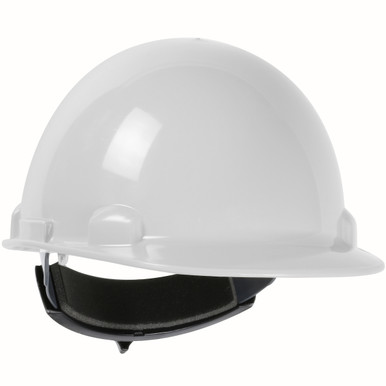 Dom Cap Style, Wheel Ratchet, Type I, Class E, White, - Size OS, White- ANSI Type I Helmets 280-HP341R-01