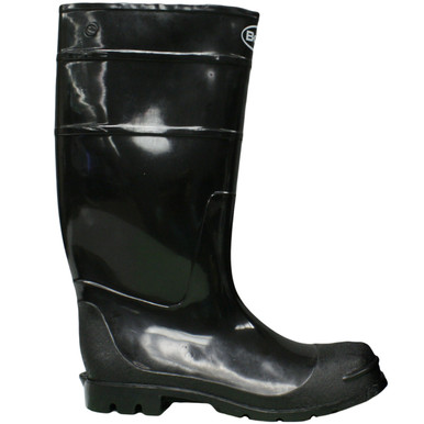 Black 16" PVC Boot,Economy,Plain Toe,Size 11,BOSS - Size 11, Black 1 Pair - Rain Boots 2KP200111