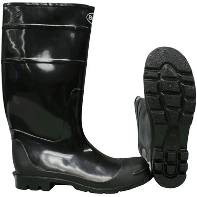 BOSS ECONOMY PVC KNEE BOOT STEEL TOE - Size 6, Black 1 Pair - Rain Boots 2KS210006