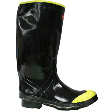 BOSS RUBBER KNEE BOOT STEEL TOE - Size 10, Black 1 Pair - Rain Boots 2KS643010