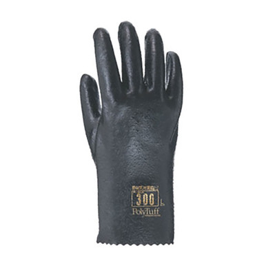 10.25" Wool Lined Poly Tuff Esd Gloves XL 1 Pair - Size XL, Black, CE Gloves, 1 Pair 300WNXL