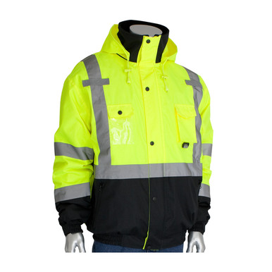 R3 Rip Stop Two Tone 3In1 Jacket W/Removable Grid Fleece Lining, Ly, 2X - Size 2XL, Hi-Vis Yellow, Hi-Vis Cold Gear, 1 Unit 333-1772-LY/2X