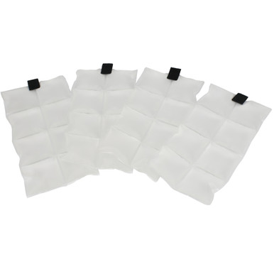 Phase Change Cool Pack Set,4 Packs per Set (Front & Back) - Size OS, Clear- Phase Change Cool Packs 390-HY099