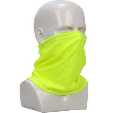 Clima-Band 2-Layer Adjustable Cooling Neck Gaiter - Size Os, Hi-Vis Yellow, Evaporative Cooling, 1 Unit 393-EZ310-YEL