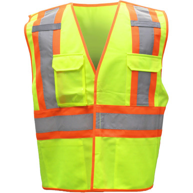 Type R Class 2 Two Tone Breakaway Vest - Size 3XL, Hi-Vis Yellow- Hi-Visibility Vest 3PTN92003X
