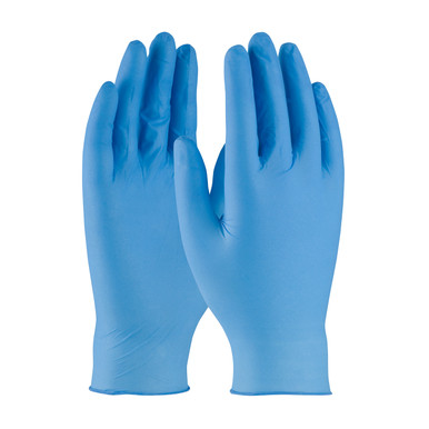 9" PF Blue Nitrile Glove 100 gloves box 10 boxes/case Medium,QRP - Size M, Blue 1 Case - CE Single Use Gloves 4BQF09M