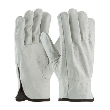 Top Grain Cowhide Leather Drivers, Industry Grade, Keystone Thumb - Size S, Natural, Leather Drivers, 1 Dozen 68-160/S