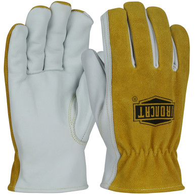 Ironcat Top Grain Palm, Splitleather Back, Keystone Thumb,A4 - Size XL, Brown, Hand Protect-Welding, 1 Pair 9444/XL
