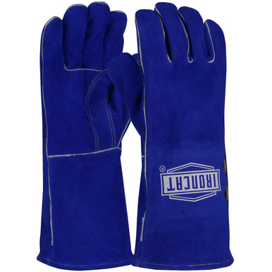 Split Cowhide Leather Welder'S Glove, Para Aramid Liner - Size S, Blue, Hand Protect-Welding, 1 Dozen 946/S
