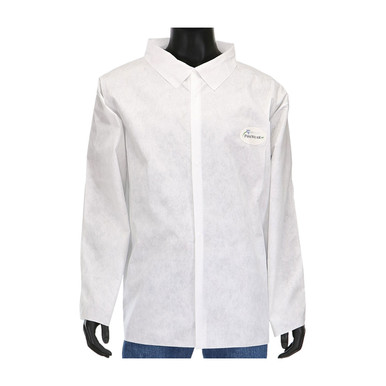 White, 5XL - Size 5XL, White 1 Case - Disposable Lab Coat C3817/XXXXXL