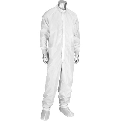 Light Blue Coverall With Raglan Sleeves, And Knit Cuffs - Size 3XL, Light Blue, Reusable Clothing, 1 Unit CC1245-74LB-3XL