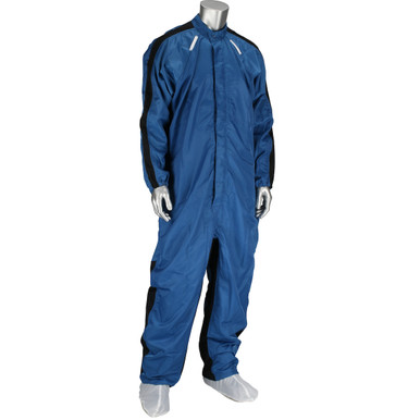 Royal Coverall With Raglan Sleeves, Zipper With Snaps And Pockets - Size XL, Royal, Reusable Clothing, 1 Unit CCNCHR-62RB-XL