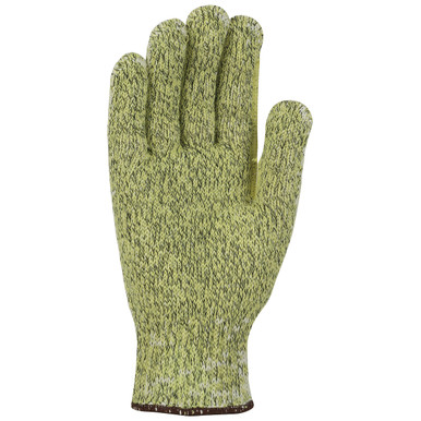 Ata Kevlar With Cotton Plating, 7G Heavyweight Glove, Reinforced Thumb ATA Technology Gloves - Uncoated - XL Yellow DZ MATA50OERTH-XL