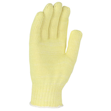 Wpp-Glove, Ata Aramid/Cot Plate Reinforced Th 7G - Size L, Yellow, Cut Resistant Gloves, 1 Dozen MATATW40PL-OERT-L