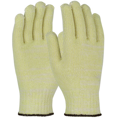 Wpp-Glove, Aramid / Cot Plated Med-Weight 7G - Size L, Yellow, Cut Resistant Gloves, 1 Dozen MTW37PL-L