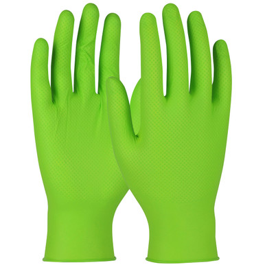 Nitrile Powder Free Heavy Duty Gloves - Size 2XL, Green, CE Gloves, 1 Case PGT09-2X