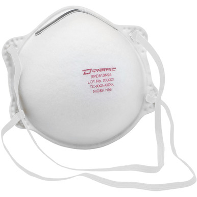 N95, Particulate Respirator, W/Nose Pad, Adjustable Strap, Niosh, White, Os - Size Os, White, Disposable Masks, 1 Box 270-RPD513N95