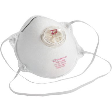 N95 Particulate Respirator, Exhale Valve, W/Ajustable Strap, Niosh, White, Os - Size Os, White, Disposable Masks, 1 Box 270-RPD514N95