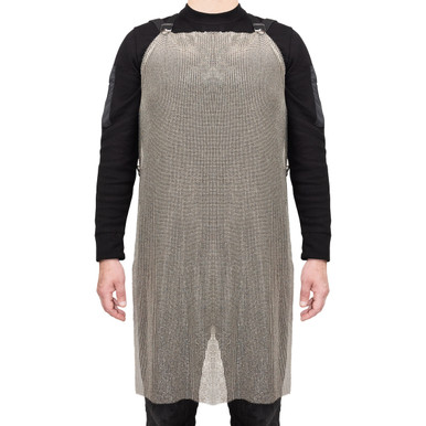 20" W X 34" L All Metal Apron, - Size 20" X 34, Silver, Metal Mesh Clothing, 1 Unit USM-2107