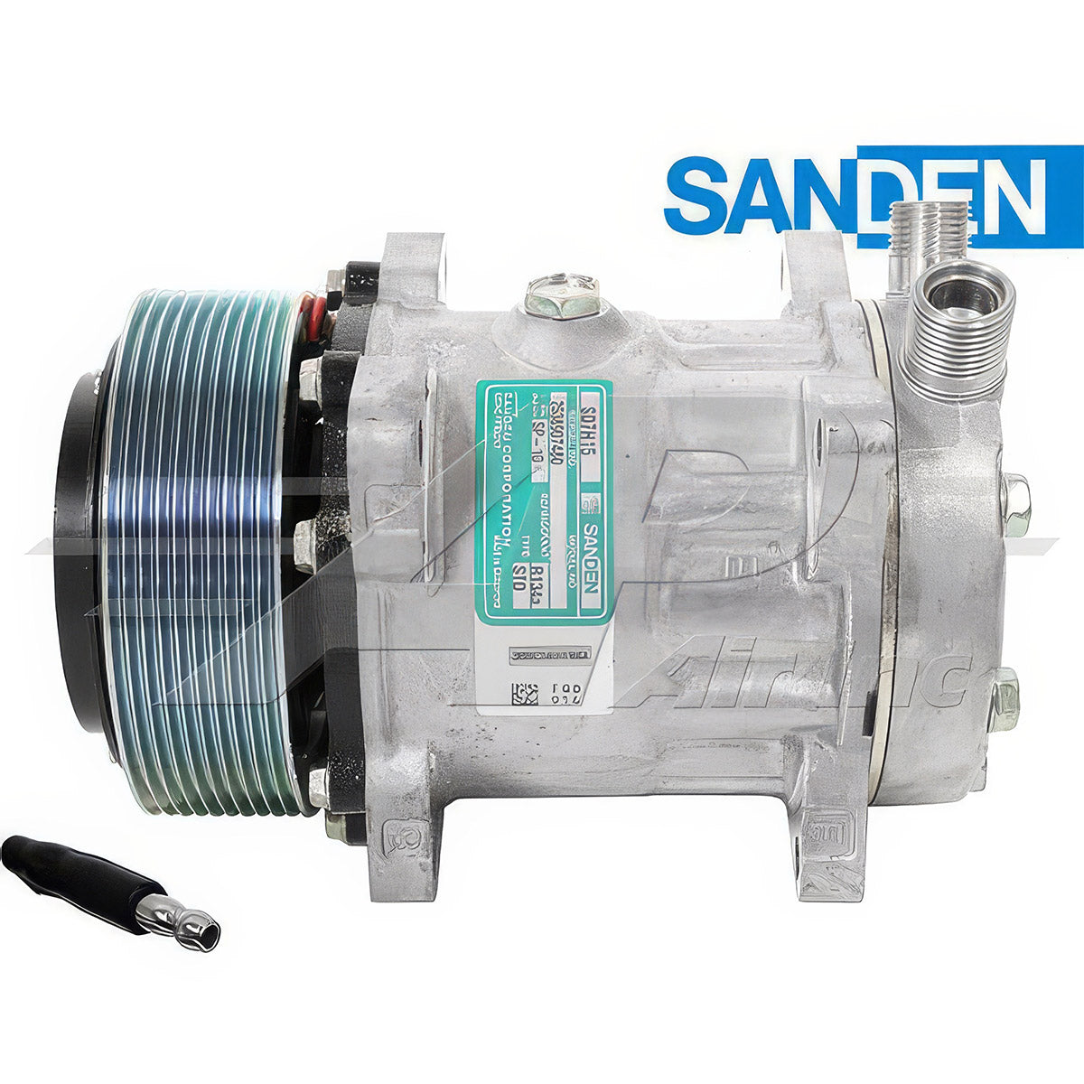 SD7H15, 5" 10 Groove Clutch, Vertical 8 & 10 O-Ring, 12V for Case IH