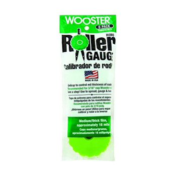 Wooster Genuine Roller Gauge Medium/Thick Film (Green) 6-Pack, R080