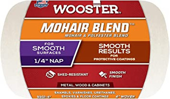Wooster Genuine 4" Mohair Blend 1/4" Nap Roller Cover - R207-4