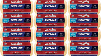 Wooster Genuine 7" Super/Fab 3/8" Nap Roller Cover 12-Pack, R239-7-12PK