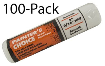 Wooster Genuine 9" Painter's Choice Shed-Resistant 3/16" Nap Roller Cover 100-Pack # R273-9-100PK