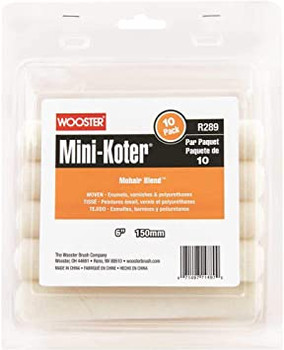 Wooster Genuine 6" Mini-Koter Mohair Blend 10-Pack Roller Cover - R289-6