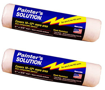 Wooster Genuine 9" Painter's Solution 3/8" Nap Roller Cover 2-Pack, R576-9-2PK