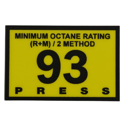 RDM R60030-24 93 Octane Press to Start Overlay - Gilbarco Advantage
