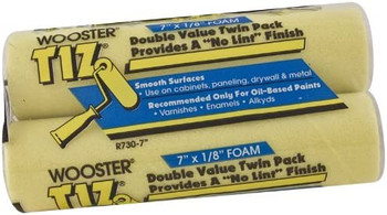 Wooster Genuine 7" Tiz 2-Pack Foam Roller Cover - R730-7