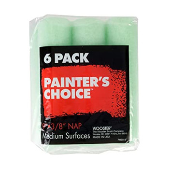 Wooster Genuine 9" Painter's Choice 3/8" Nap 6-Pack Roller Cover - R959-9