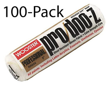 Wooster Genuine 9" Pro/Doo-Z 3/4" Nap Roller Cover 100-Pack, RR744-9-100PK