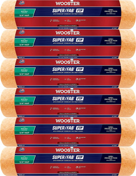 Wooster Genuine 14" Super/Fab FTP 3/4" Nap Roller Cover 2-Pack, RR925-14-2PK