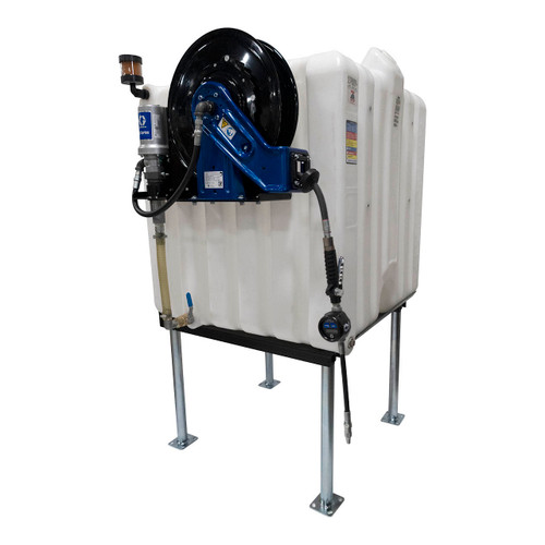 Rhino Tuff Tanks RTT-1310 180 Gallon Stackable High Density Polyethylene Tank w/ Graco Pump Package - Side Mount