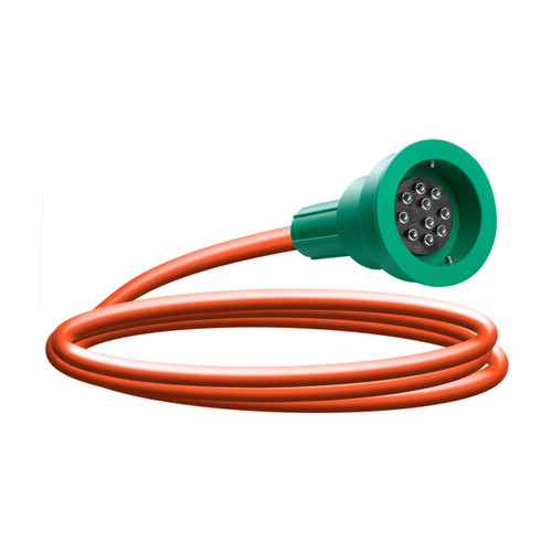 Scully SC-6A Green Thermistor Plug & Straight Cord w/ 2 J-Slot Pins & 8 Contact Pins for 50 ft. Scully System