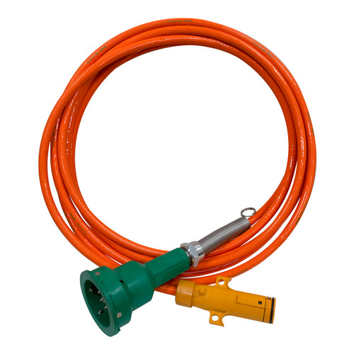 Scully Pull-Away Socket and Plug System For Green Thermistor System w/ 4-J Slot Pins, 10 Contact Pins & 30 ft. Straight Cord